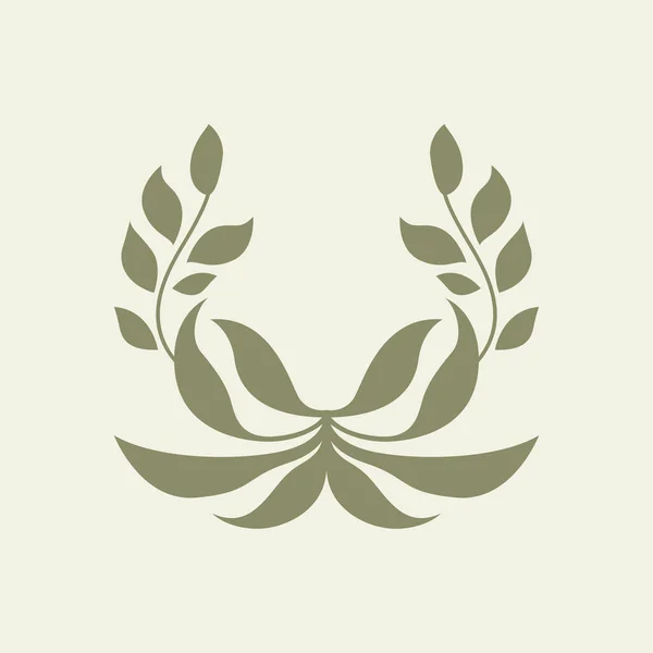 Abstrait Leaves Icon Vector Essence Nature Capturée Sous Une Forme — Image vectorielle