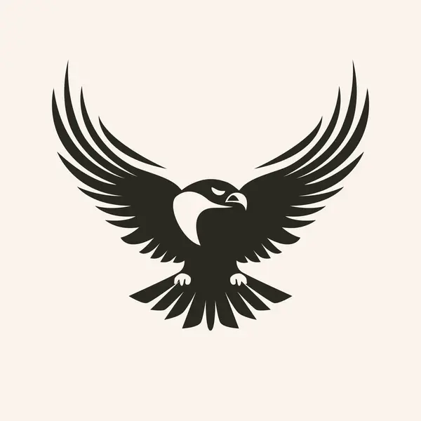 Comanda Atención Con Nuestro Emblema Águila Vectorial Majestuoso Poderoso Este Vectores de stock libres de derechos