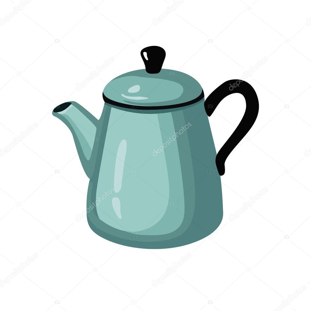 Vintage Teapot. Elegant and Detailed Vector Icon