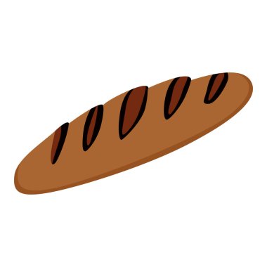 Delicious Baguette Vector Clip Art for Bakery and Food Designs clipart