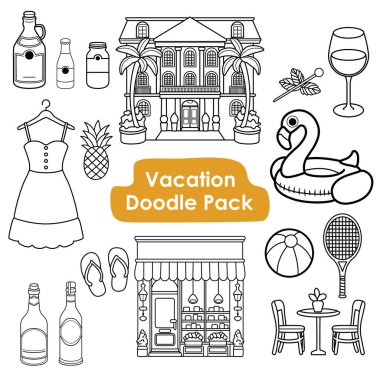 Tatil Dağıtım Paketi - Seyahat ve Tatil Klipi Sanat Vektörü Ayarları