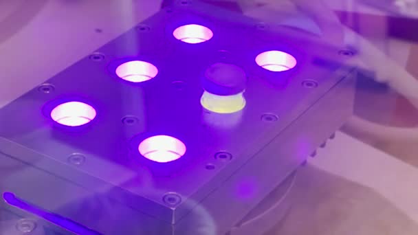 Modern Scientific Photochemical Reaction Light Advance Light Induced Chemical Reaction — Stock Video