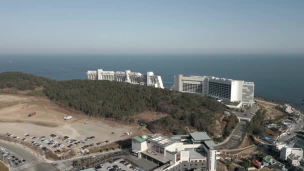 East Busan Tourism Complex Osiria Aerial View Gijang South Korea — Video