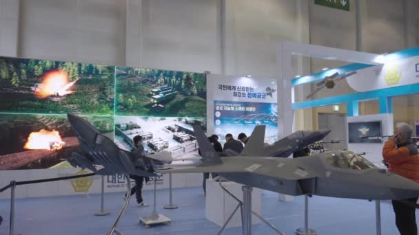 Korea 5Th Generation Fighter Model Busan Exhibition Show High Quality — 비디오