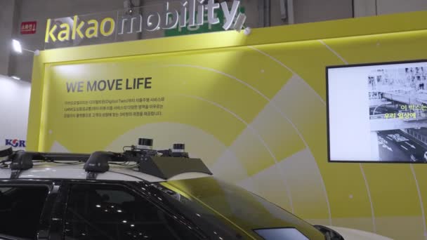 Korea Self Drive Taxi Robot Taxi Exhibition Show Busan High — Video