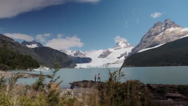 Vista Panorámica Del Glaciar Spegazzini Parque Nacional Los Glaciares Patagonia — Vídeos de Stock