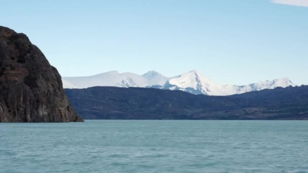 Utsikt Från Boat Cruise Till Perito Moreno Glacier Santa Cruz — Stockvideo