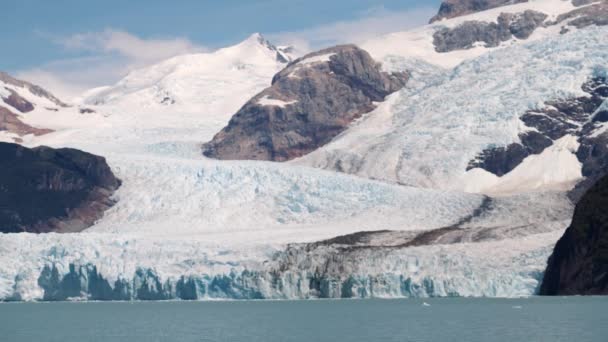 Ледник Спегаззини Озере Аргентино Национальный Парк Лос Гласиарес Провинция Санта — стоковое видео
