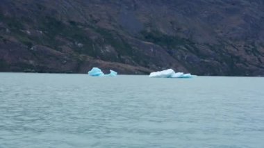Buzdağları Spegazzini Buzulu Los Glaciares Ulusal Parkı Santa Cruz Eyaleti, Patagonya, Arjantin. Yüksek kalite 4k görüntü