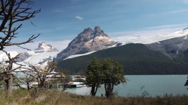 Pan View Spegazzini Glacier Los Glaciares National Park Patagonien Högkvalitativ — Stockvideo