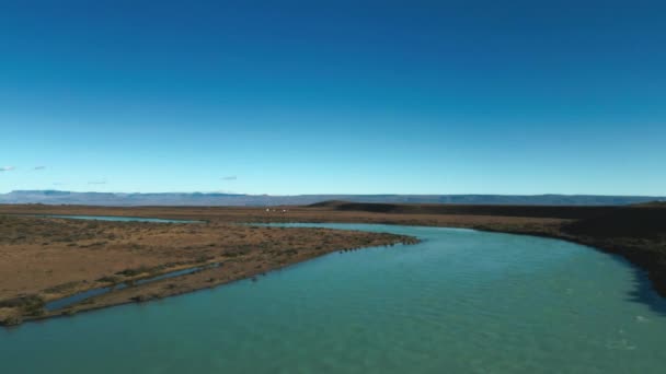 Vista Del Río Leona Ruta Desde Chalten Patagonia Argentina Imágenes — Vídeo de stock