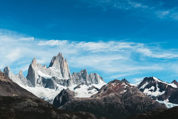 Гора Фітц Рой Панорама Південній Патагонії Аргентина Фотографія Високої Якості — стокове фото
