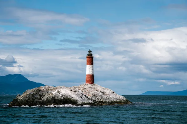 stock image views of famous les eclaireurs lighthouse in ushuaia. High quality photo