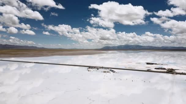 Hyperlapes Salinas Grandes Salt Flats Jujuy Province Argentina Filmati Alta — Video Stock