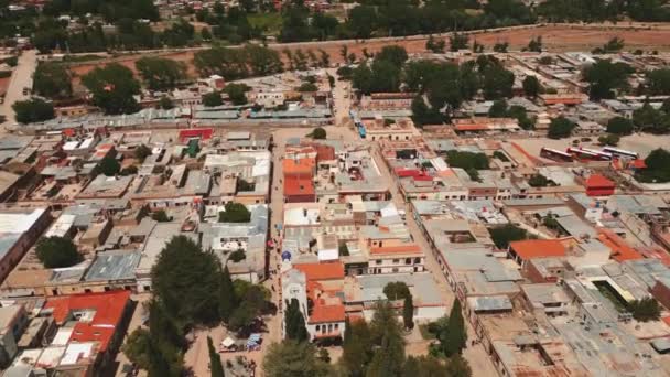 Widok Lotu Ptaka Wieś Maimara Dolinie Humahuaca Prowincja Jujuy Argentyna — Wideo stockowe