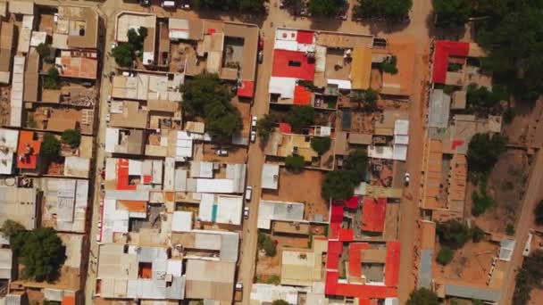 Luftaufnahme Des Hügels Der Sieben Farben Jujuy Purmamarca Argentinien Hochwertiges — Stockvideo