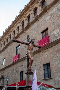 Seraphic Kardeşliği 'nin ızdırabının Kutsal İsa' nın geçit töreni. Salamanca 'nın Kutsal İsa' sının Hıristiyanları Kardeşliği.