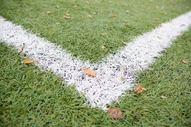 Futbol sahasında beyaz lekeler