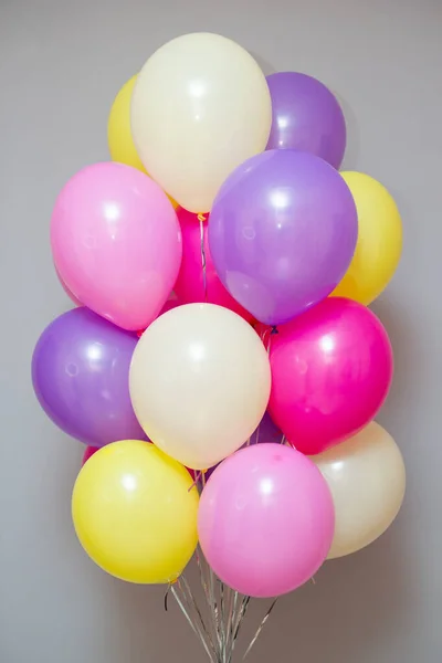 Set of colorful balloons. Balloon decorations for a girl\'s birthday