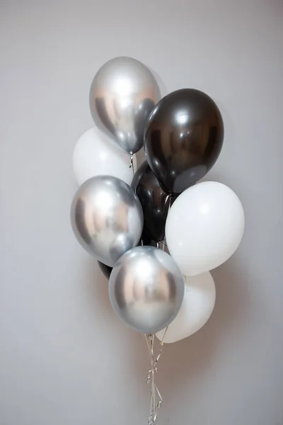 black and white balloons  for birthday