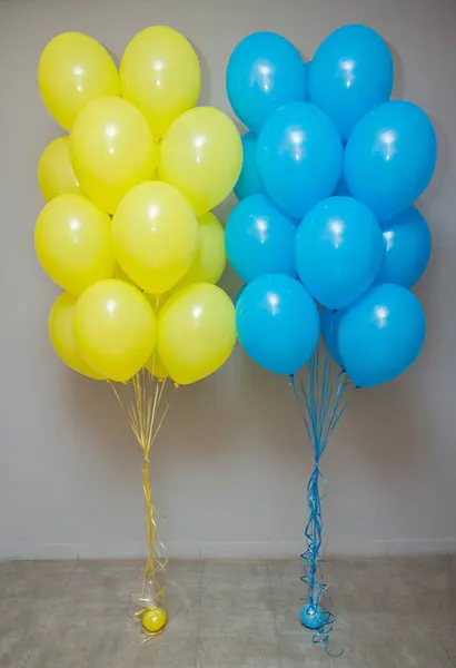 blue-yellow balloons, the flag of Ukraine