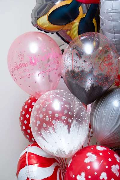 bright birthday balloons, balloon card