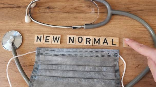 Medical New Normal Frage Und Antwort — Stockvideo