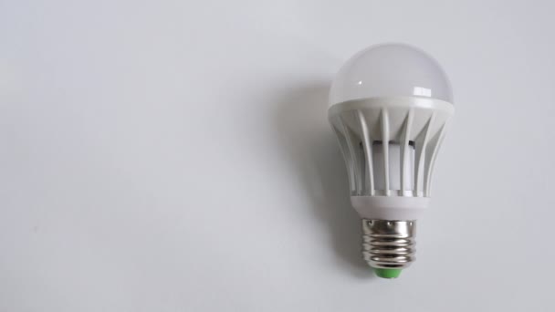 Экономия Денег Электричестве Энергосберегающая Лампа — стоковое видео