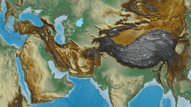 Afganistan 'ın semtindeki yardım haritası