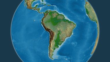 Fiziksel harita Bolivya mahallesi civarına odaklandı