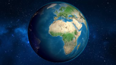 Burkina Faso merkezli uydu küre haritası