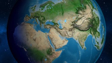 Irak semtinin uydu haritası.