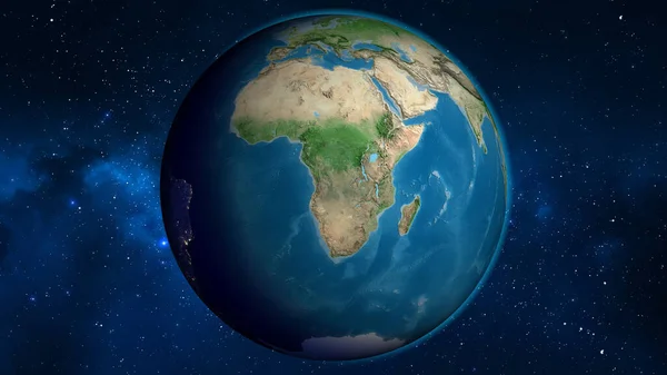 Carte Globe Satellite Centrée Sur Angola — Photo