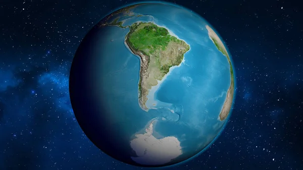 Satellietkaart Gecentreerd Argentinië — Stockfoto