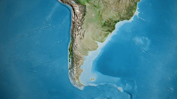 Δορυφορικός Χάρτης Επίκεντρο Την Περιοχή Της Αργεντινής — Φωτογραφία Αρχείου