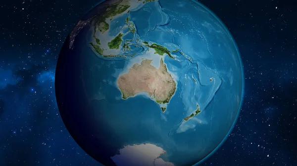 Carte Satellite Centrée Sur Zone Voisinage Australie — Photo