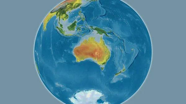 Mapa Topográfico Centrado Área Vizinhança Austrália — Fotografia de Stock