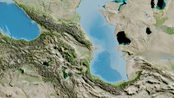 Detailní Záběr Mapu Ázerbájdžánu — Stock fotografie