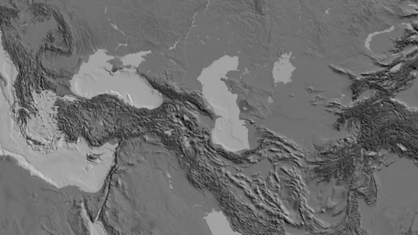 Bilevel Térképe Azerbajdzsán Szomszédságában — Stock Fotó