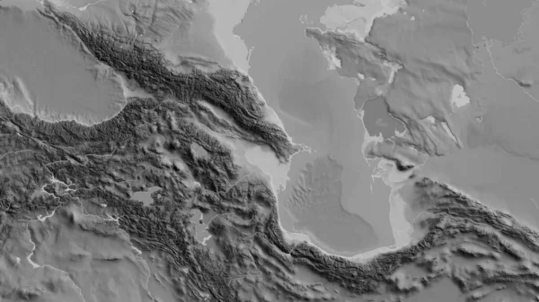 Harta Scară Agrafică Centrată Azerbaidjan — Fotografie, imagine de stoc