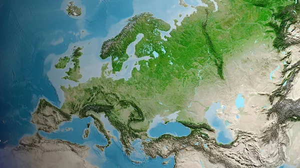 以白俄罗斯邻近地区为中心的卫星地图 — 图库照片