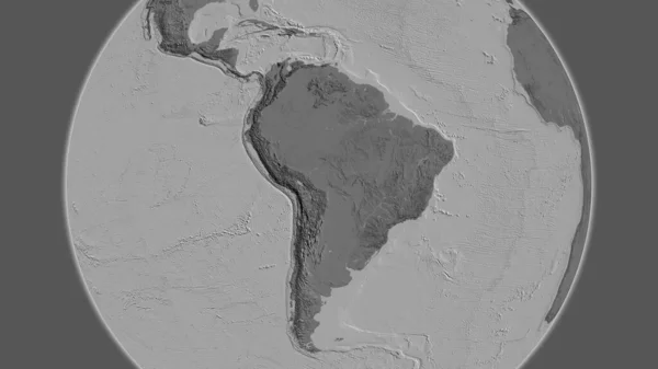지도는 볼리비아의 지역을 중심으로 하였다 — 스톡 사진