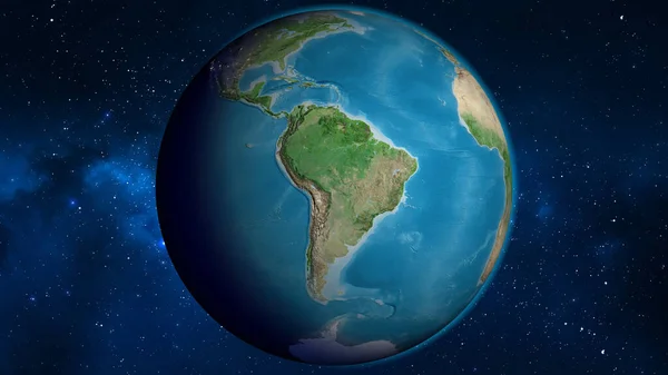 Carte Globe Satellite Centrée Sur Bolivie — Photo