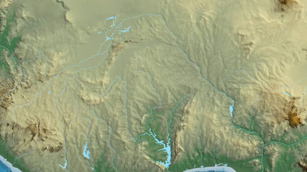 부르키나파소를 중심으로 레위기 지도의 — 스톡 사진