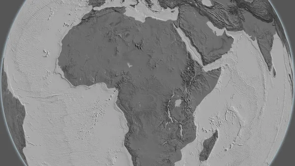 Карта Билевеля Центром Районе Центральноафриканской Республики — стоковое фото