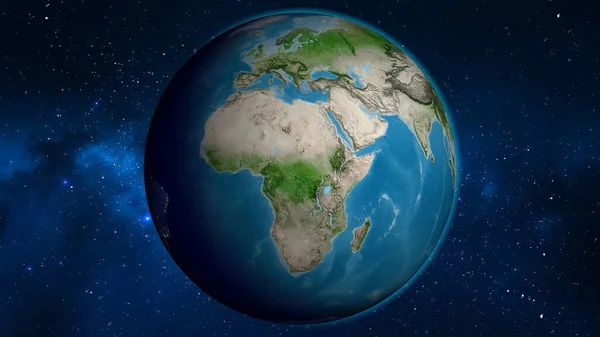 Satellitkarta Över Hela Världen Med Centrum Centralafrikanska Republiken — Stockfoto
