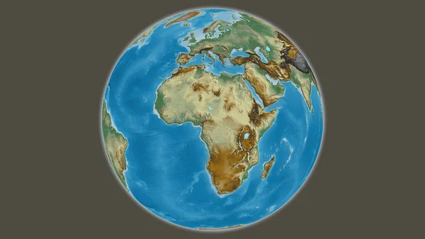 Mapa Pomocy Globu Skupiona Kamerunie — Zdjęcie stockowe
