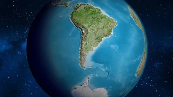 Спутниковая Карта Чили — стоковое фото