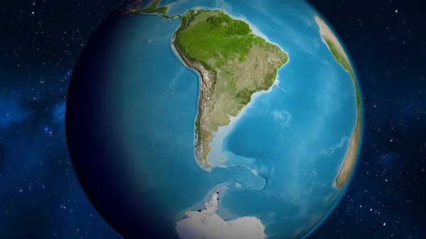 Спутниковая Карта Чили — стоковое фото
