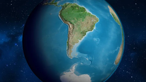 칠레를 중심으로 — 스톡 사진